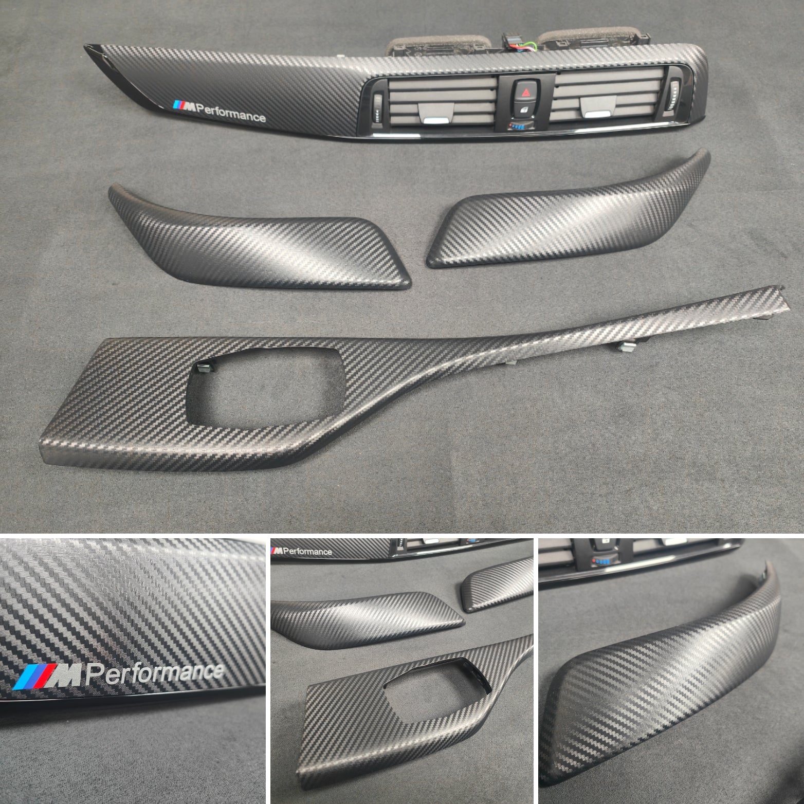 BMW F21 / F22 LCI-2 INTERIOR TRIM SET - 3D CARBON / BLACK ACCENT